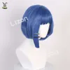 Bocchi The Rock Yamada Ryo Blue Bobo Hair anime cosplay شعر مستعار مقاوم للحرارة