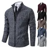 Herenwolmengsels Winter Plus Fluwelen Truien Vest Dikke Hoge Kraag Sweatshirt Jas Gebreide Trui Merk Truien Hombre Kleding 231101