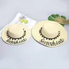 Hats Straw Hat Parent-Child Sunlight Adjustable Summer Sandy Beach Sunhat Sun Protection Windproof Fashion Big Eaves Portable