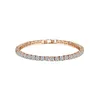 Catena a maglie Catena Cubic Zirconia 1 fila Bracciale tennis Uomini e donne Gioielli Ottone / Rame Materiale Consegna a goccia Reggiseno gioielli Dhgarden Dhhvv