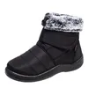 Stivali 2023 piumini impermeabili invernali da donna antiscivolo spessi caldi peluche neve donna tempo libero scarpe imbottite in cotone con pelliccia