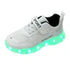 Scarpe da ginnastica Scarpe luminose a LED per bambini Scarpa di ricarica USB con luce Scarpe luminose per bambini Scarpe sportive per ragazzi e ragazze scarpe per bambini 231102