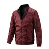 Men's Jackets Autumn Winter Stand-up Collar Warm Jacket Men High Quality Zipper Design Casual Coat Stylish Flight