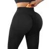 Yoga Outfit V Back Booty Pants For Women Scrunch Butt Leggings With Pocket Workout Gym Tights Sexy Active Wear Sports Legging 231102