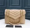 حقيبة Women Loulou Handbag Jumbo 31cm × شكل كبير الأكياس رفرف الأكياس الكتف