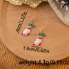 Xmas Santa Claus drop arics Christmas Tree Snowflake Snowflake Long Tassel Stain