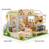 Accessoires pour maison de poupée, Mini café chat, bricolage, petit Kit de fabrication de jouets, décoration de chambre à coucher avec meubles en bois, 231102