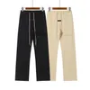 Pantalones para hombres Colección 2023 Essentials Flocado Hip Hop Streetwear Pantalones de chándal sueltos Pantalón con cordón de algodón High Street 231102