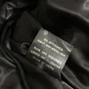 힙합 Motercycle Jackets 트렌디 한 지퍼 디자이너 코트 럭셔리 라펠 목 겉옷 검은 양 각부 브랜드 재킷 외부웨어