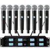 Microfones sem fio Microfone Gooseneck Profissional 8CH Sistema UHF para Karaoke KTV Live Stage Performance Conferência de Ensino