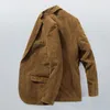 Casacos Masculinos Primavera Outono Corduroy Homens Terno Inteligente Casual Blazer Casacos