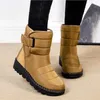 Femmes bottes neige doux dames chaussures sans lacet plate-forme décontracté cheville imperméable nouveau Botas Mujer hiver 230922