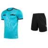 Autres articles de sport Arbitre professionnel Jersey de football Uniforme de football pour adultes Chemise de juge à col rond avec poches Shorts Costume d'arbitre 231102