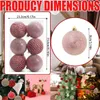 Andere Event-Partyzubehör 12 Stück Weihnachtskugeln Ornamente 8 cm Weihnachtsbaum hängende Kugeldekoration für 2024 Navidad-Jahr Hochzeitsfeier DIY-Dekorzubehör 231102