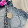 Sacs à bandoulière Channel 22 Denim Grand Sac à provisions Fourre-tout Voyage Designer Femme Sling Body Sac à main le plus cher avec chaîne en argent Gabrielle QuilG