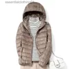 Parkas en duvet pour femmes 13 couleurs 2023 nouveautés femmes mode courte ultralégère mince emballable vestes bouffantes Fe doux Style coréen manteaux en duvet L231102