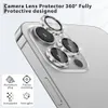 Diamond glitter camera lens beschermer glas voor iPhone 14 13 12 11 Pro Max Mini Metal Ring voor iPhone 13 14Pro 14Plus achteromslag