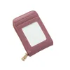 Card Holders Protect Case ID Bank Purse Women Men Leather Holder Wallet Multi Business Zipper