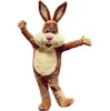 Christmas Brown Rabbit Mascot Costumes Halloween Cartoon Character Outfit Suit Xmas Outdoor Party Outfit Unisex Promotional Advertising