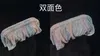 Franska veckade strass fördubblar färggradient regnbåge molnväska glänsande dumplings bankett som håller crossbody väska för kvinnor 231102