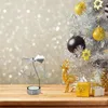 Candle Holders Rotating Cake Top Alloy Holiday Gift Christmas Tree Pendants Desktop Decor Creative For Restaurant