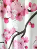 Curtain Pink Curtains Asian Japanese Cherry Blossom Branches With Blooming Flowers Spring Decorative Boho Art Living Room Bedroom Decor