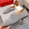 Sapatos de moda masculina de grife parte superior vaca italiana mercerizada anti-cabelo sapatos de couro preferidos dos homens de alto gosto macio confortável antiderrapante sola mocassins