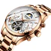 腕時計2023 Haiqin Mens Watches Top Business Machinery Sport Wristwatch Waterproof Tourbillon Clock Lelogio Masculino