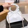 Crossbody Bag Luxurys Bolsas Designer Bag Mulheres Mini Chain Cloud Bag Moda Clássico Cor Sólida Bolsa 231115