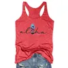 Damen Tanks Aloha Pineapple White Top Tank Hawaii Girls Trip Shirts Family Vacation Vintage Sexy Hawaiian Tops L