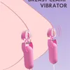 Zabawki dla dorosłych 10 Zacisk na sutek częstotliwości wibrujący klipsy piersi stymulator Nipple przewodowe wibratory jaja zabawki seksualne dla kobiet pary zabawne 231101