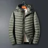 Męskie Parkas S-6xl Męska kurtka Duck Down Ultra-Light Autumn and Winter z kapturem bawełniana płaszcz Przenośna kurtka Wodoodporna kurtka wiatroodporna 231101