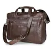 Oryginalna skórzana biznes 17 -calowa torba komputerowa teczka laptopa mężczyzn torebki biurowe maletyny hombre295J