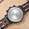 Wristwatches Relogio Masculino BOBO BIRD Wooden Watch Men Top Brand Luxury Stylish Chronograph Military Watches in Box reloj hombre 231101