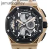 AP Swiss Swiss Luxury Wrist Watches Royal AP Oak Offshore 26288of.OO.D002.CR 26288OF.OO.D002.CR.01 18K ROSE GOLD TOURBILLON MANUAL MENT