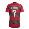 Qqq8 23 24 Jerseys de football Flamengo Diego E. Ribeiro Gabi Outubro Rosa 2023 2024 Thiago Maia de Arrascaeta Fans Player Version Football