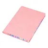 Notepads 1pc A6 Soft Leather Cover Rainbow Edge Notebook with 100 Sheets Office School Student Work Meeting Record Book Diary 231101