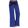 Stage Wear Damen Frühling und Sommer Off Color Wide Leg Idle Bump Pants Yoga Casual für Frauen mit Taschen