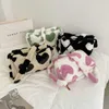 Senhora sacos de noite outono e inverno novo padrão de vaca pele axilas bolsa feminina criatividade personalizada moda ombro oblíqua cruz estilo ocidental bolsa