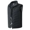 Gilets pour hommes Gilet chaud thermique 9 zones de chauffage USB gilet de chauffage électrique intelligent avec poche à glissière hommes femmes vêtements de sport manteau chauffant pour le camping 231101