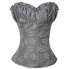 Bustini Corsetti Abito estivo Dimagrante Vita sexy Wimen Bone Traning Shaper Floreale Overbust Corsetto con lacci S-XXL