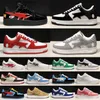 Designer Running Shoes Casual Shoes SK8 STA LOW MEN KVINNER SKO SVART VIT GRÖN BLÅ SUNED MENS MENS WOMENS STAR TRÄNARE utomhus Sportsneakers Walking Jogging