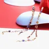 Dangle Earrings Classic 585 Purple Gold Jewelry 14K Rose Tassel Chains For Women Charm In Fashion Ear Buckle Party Gift