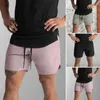 Pantaloncini da uomo Allenamento ad asciugatura rapida Uomo Sport Abbigliamento casual Allenamento fitness Corsa Griglia Compressione Atletica leggera