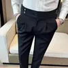 Men's Suits 2023 Spring/Summer British Style Naples Suit Pants Men Slim Fit Casual Formal Dress High Quality Business Social Pant