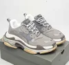 العلامة التجارية الشهيرة Triple S Sneaker Shoes Mesh Leather Women Women Men Women Technical Technic Technical Fabrber Rubber Sole Sports Sport