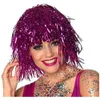Perruques en aluminium pour Costume de Cosplay, chapeau brillant et amusant, accessoires pour cheveux métalliques pour fête de carnaval