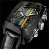 Nowe zegarki TGS Kwarcowe Mężczyźni Watch zegar ze stali nierdzewnej 40 mm ruch mody MENS Watches Wysokiej jakości pasek Brak pudełka dla mężczyzn prezentx