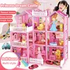 Maison de poupée accessoires maisons Kit bricolage Roombox princesse rêve château Villa scène assembler jeu semblant jouer maison de poupée enfants jouets filles cadeau d'anniversaire 231102