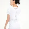 アクティブシャツ女性フィットネスTシャツジムトップワークアウトトレーニングアスレチックヨガエクササイズ服スリムフィットクイックドライショートスリーブスウェットシャツ